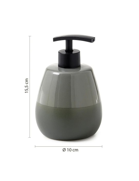 Gedy Set 3 accessoires salle de bain céramique vert Wilma | Megaclima.fr