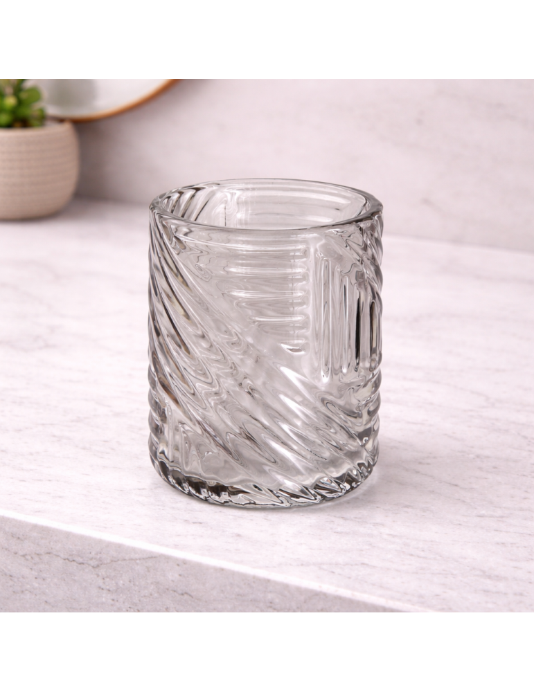 Porte-brosse À Dents Ovale En Verre Gedy Corinne