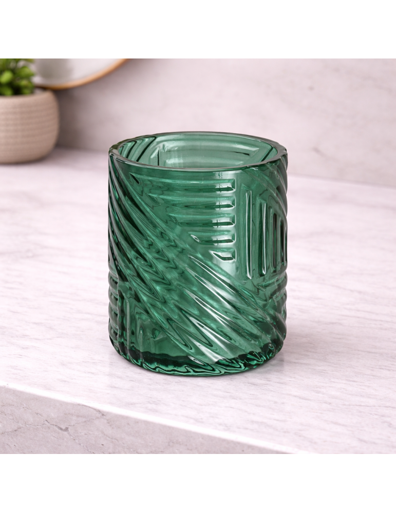 Porte-brosse À Dents En Verre Vert Gedy Corinne