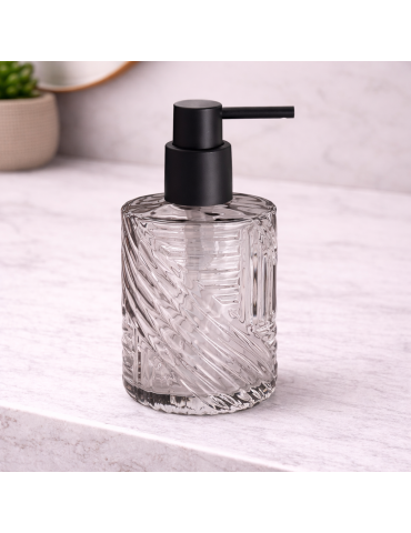 Distributeur De Savon En Verre Transparent Gedy Corinne
