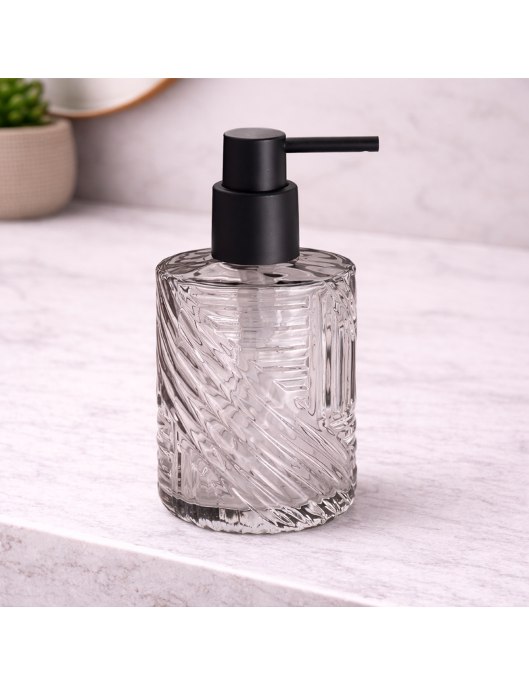 Distributeur De Savon En Verre Transparent Gedy Corinne