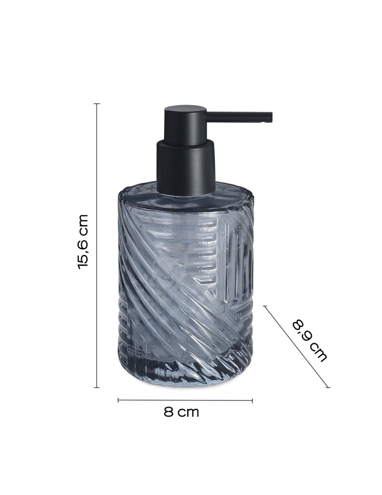 Gedy Set 3 accessoires salle de bain verre Corinne | Megaclima.fr