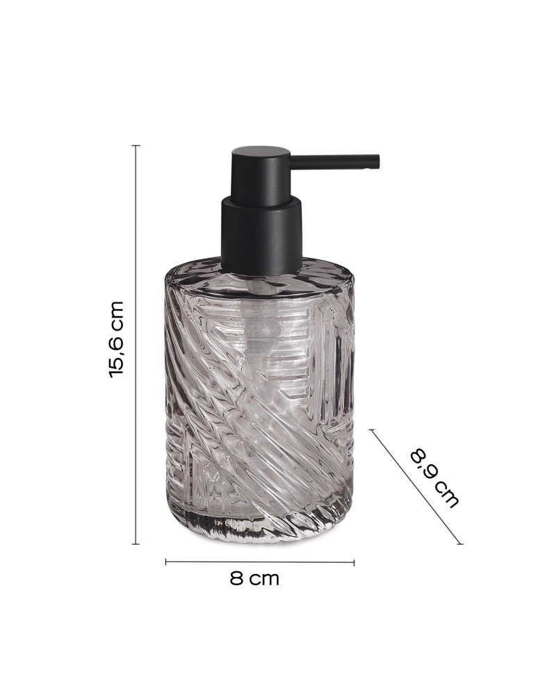 Gedy Set 3 accessoires salle de bain verre Corinne | Megaclima.fr