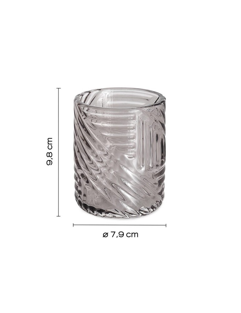 Gedy Set 3 accessoires salle de bain verre Corinne | Megaclima.fr