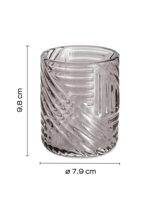 Gedy Set 3 accessoires salle de bain verre Corinne | Megaclima.fr