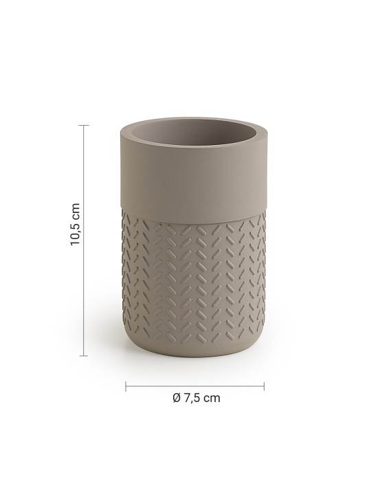 Gedy Porte Brosse à Dents Bambou Résine Thea.fr | Megaclima.fr