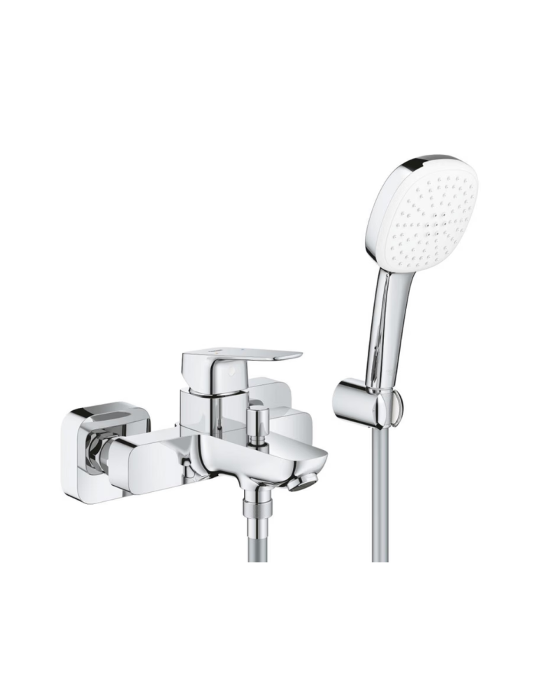 Grohe Cubeo Mitigeur Bain Douche avec Set Douche Chrome 1018140000 | Megaclima.fr