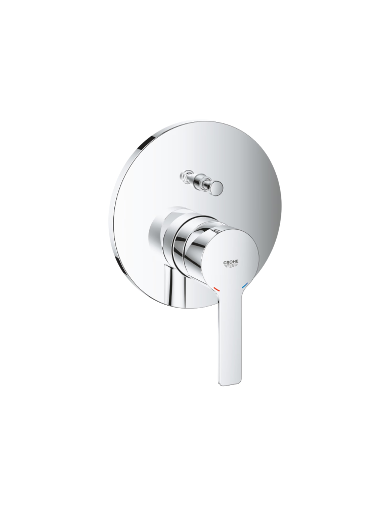 Robinet Mitigeur Monocommande Grohe Lineare 2 Voies Avec Inverseur, Chromé - 24064001