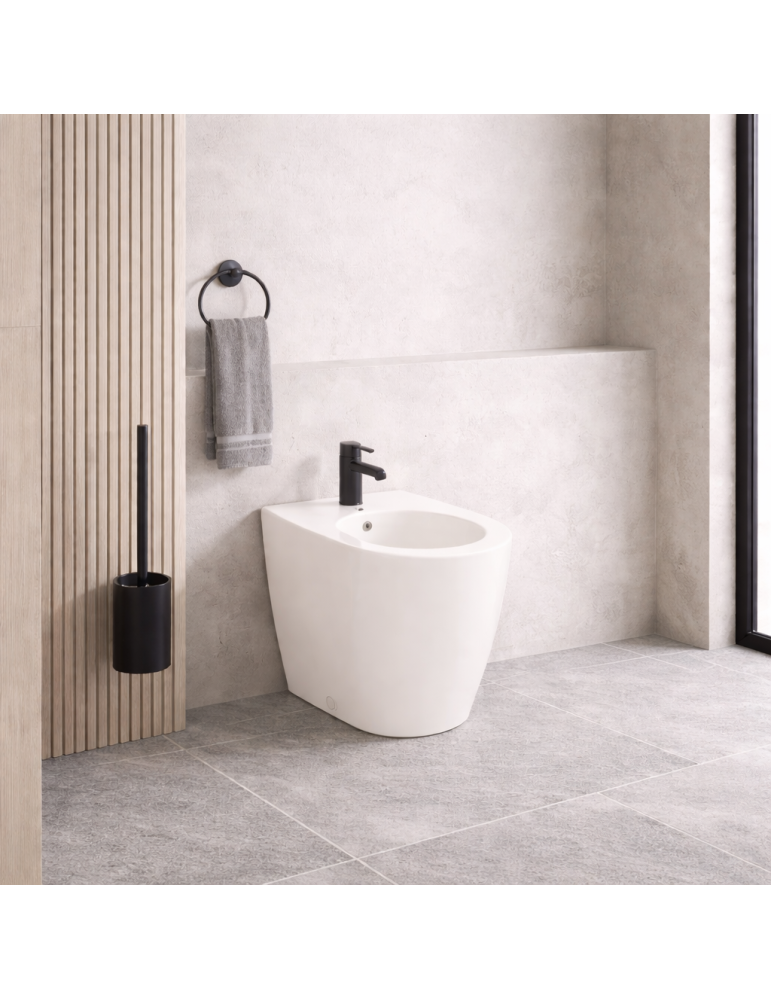 Bidet Sur Pied Azzurra Ceramica Collection Comoda 54 Cm Céramique Coton