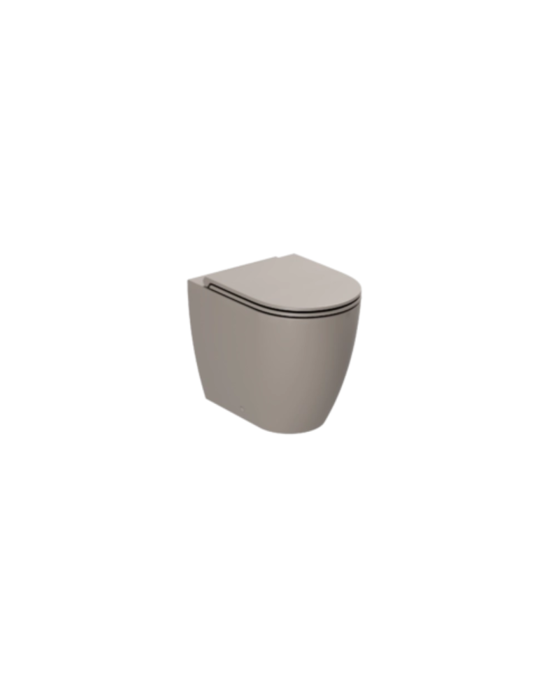 WC et Bidet Azzurra Comoda Tortora avec Abattant | Megaclima.fr