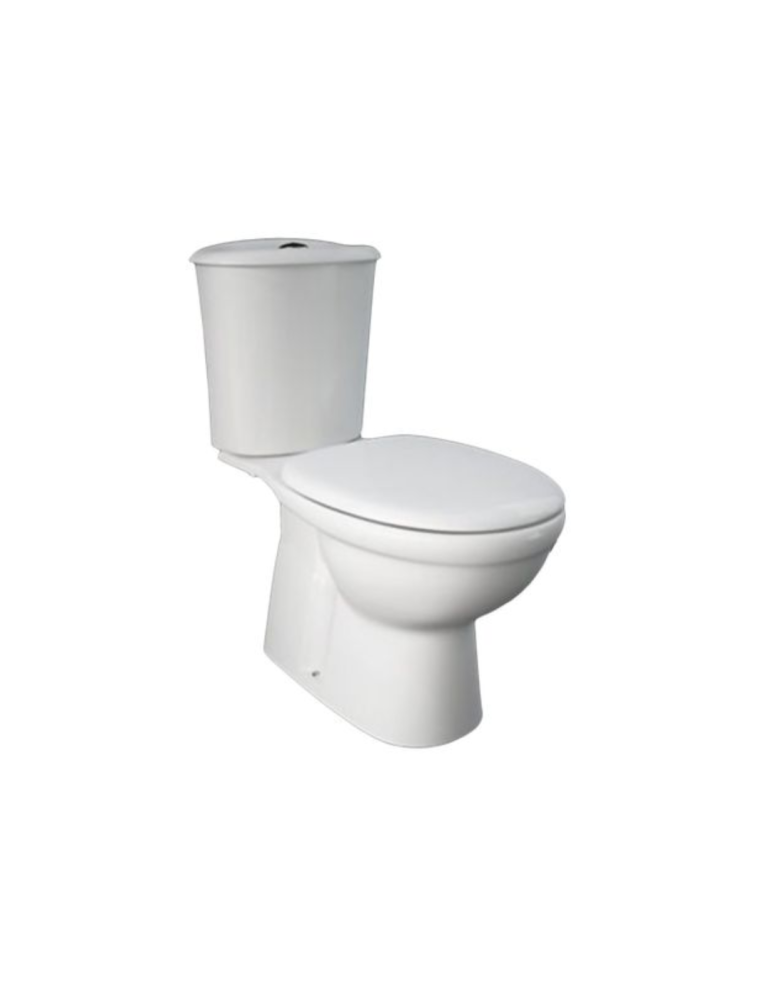 WC Monobloc RAK Karla Sortie Sol avec Abattant | Megaclima.fr