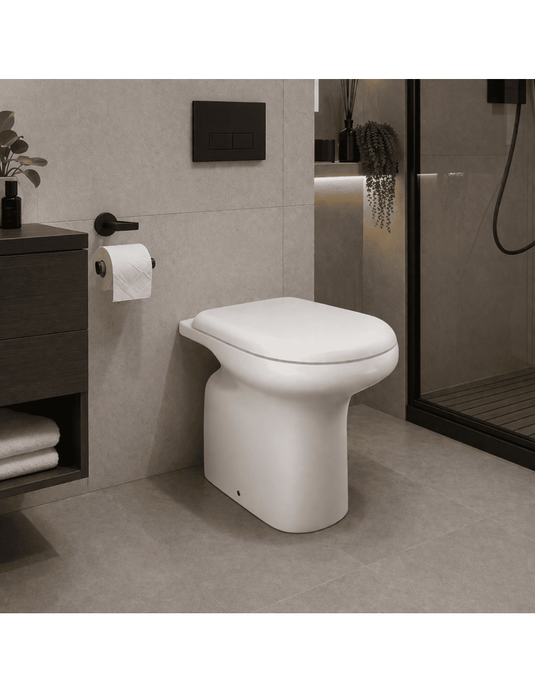 Toilettes Sur Pied Rak Ceramics Orient Blanches Avec Siège Inclus