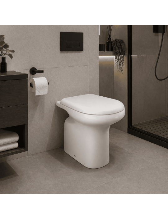 Toilettes Sur Pied Rak Ceramics Orient Blanches Avec Siège Inclus