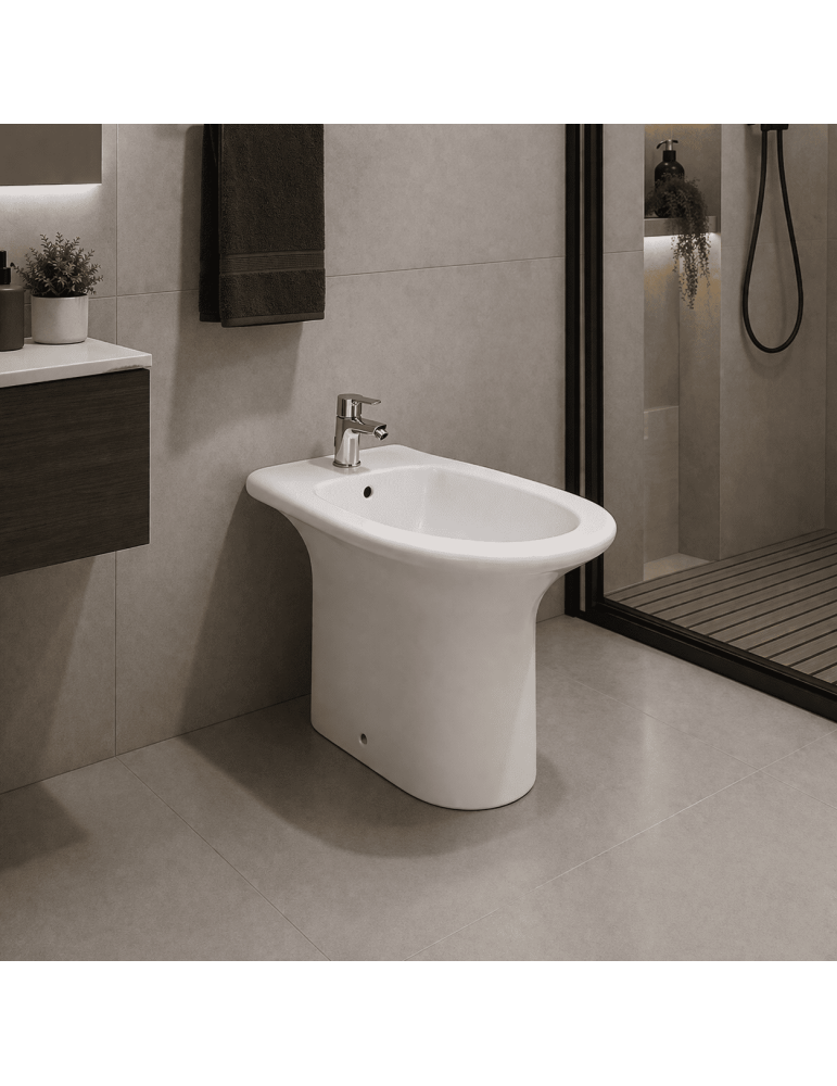 Bidet Sur Pied Orient De Rak Ceramics Blanc