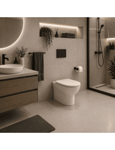 Toilettes Sur Pied Rak Ceramics Morning Blanches Avec Siège Inclus