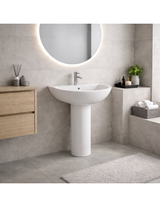 Lavabo Compact Rak Ceramics 50 Cm Blanc