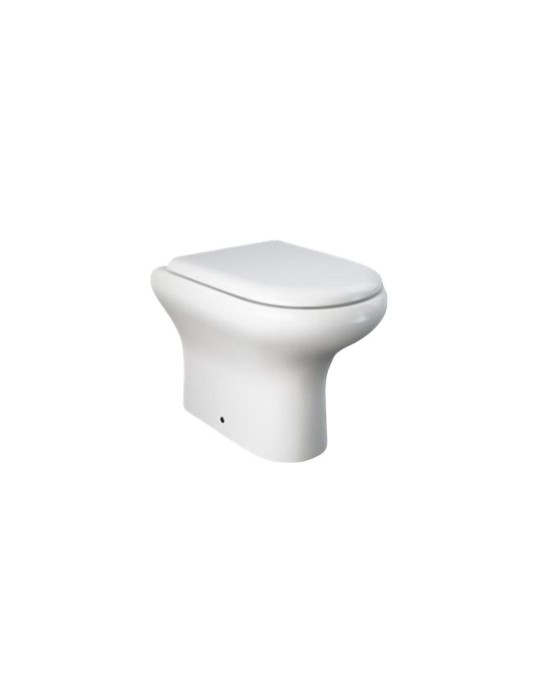 RAK Ceramics WC Filomur Compact Blanc avec Abattant Inclus | Megaclima.fr