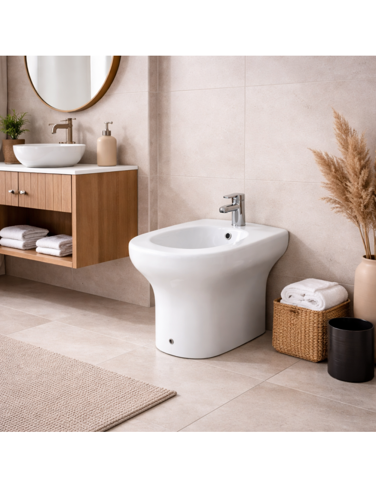 Bidet Compact Rak Ceramics À Fixer AU Mur, Blanc