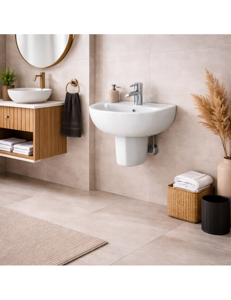 Lavabo Suspendu Rak Ceramics Compact Line 38 Cm Blanc
