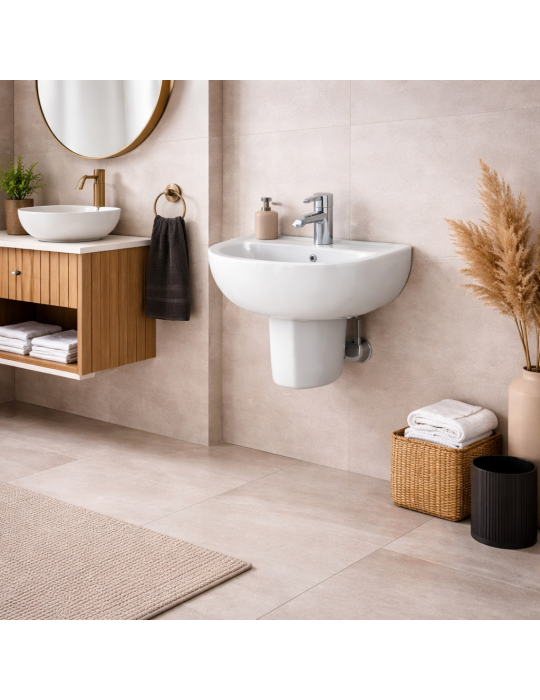 Lavabo Suspendu Rak Ceramics Compact Line 38 Cm Blanc