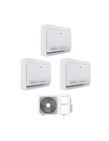 HEC by Haier Trial Split Console 12+12+18 BTU 3H28WEAFRA Inverter A++ | Megaclima.fr