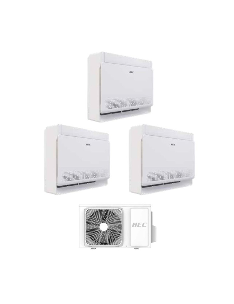 HEC by Haier Trial Split Console 12+12+12 BTU 3H28WEAFRA Inverter A++ | Megaclima.fr