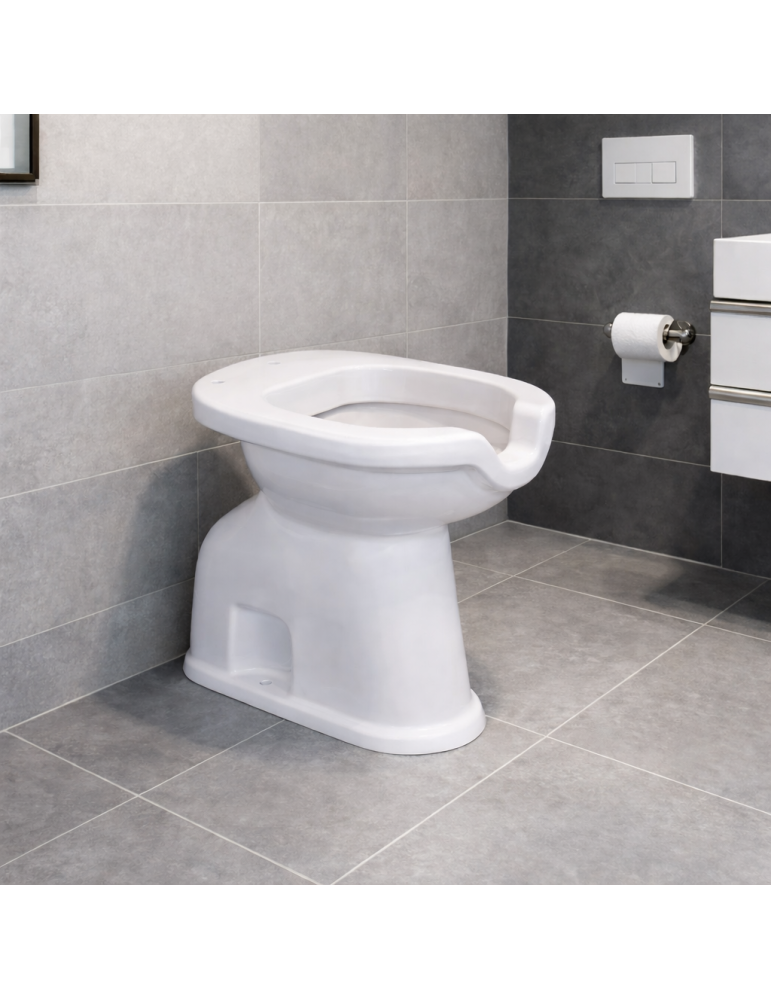 Cuvette De Toilette En Céramique Blanche Rem Ceramica Pour Personnes Handicapées