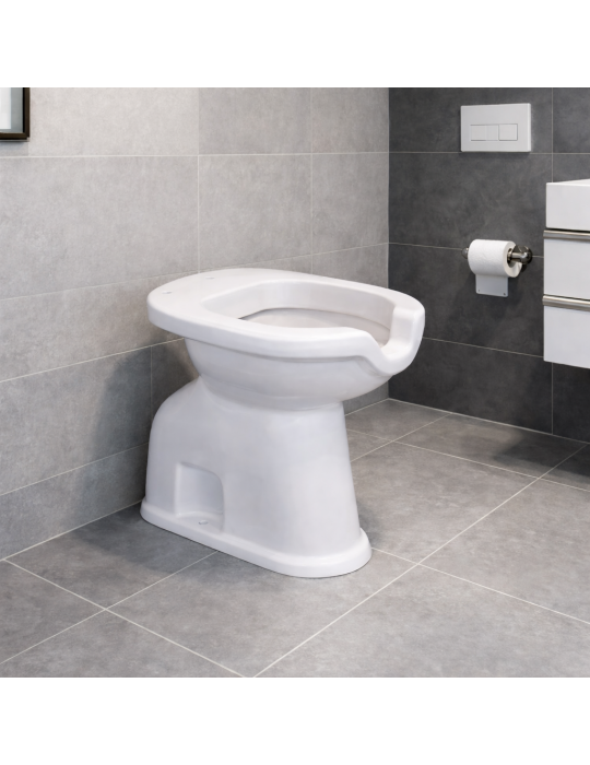 Cuvette De Toilette En Céramique Blanche Rem Ceramica Pour Personnes Handicapées