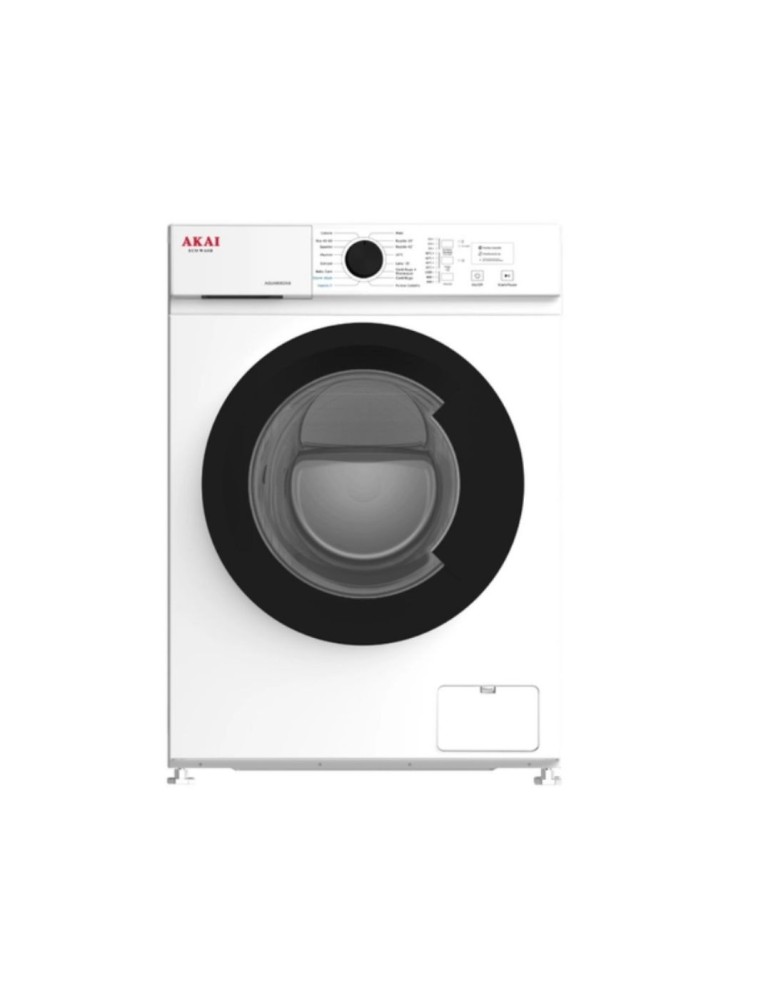 Lave-linge Frontal Akai 8 Kg, Moteur Inverter 1200 Tr/min, Classe A - Aqua8052as