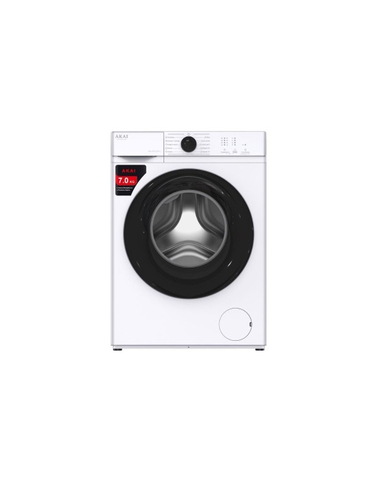 Lave-linge Akai Slim À Chargement Frontal, Pose Libre, 7 Kg, 1200 Tr/min - Aqua70012k-j