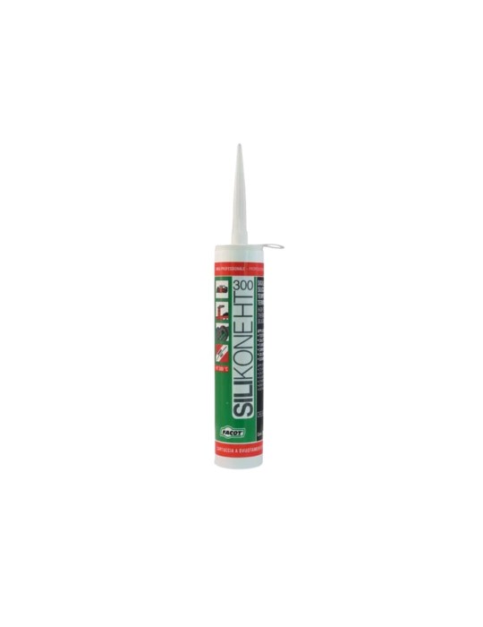 Silicone Acétique Rouge Facot Silikone Ht 300, Résistant Aux Hautes Températures, Cartouches De 280 G