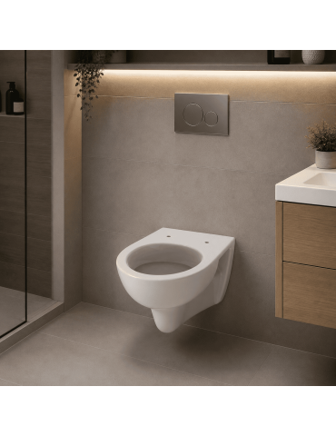 Geberit WC Suspendu Colibrì Blanc avec Abattant Inclus | Megaclima.fr