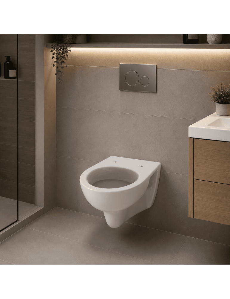 Geberit WC Suspendu Colibrì Blanc avec Abattant Inclus | Megaclima.fr