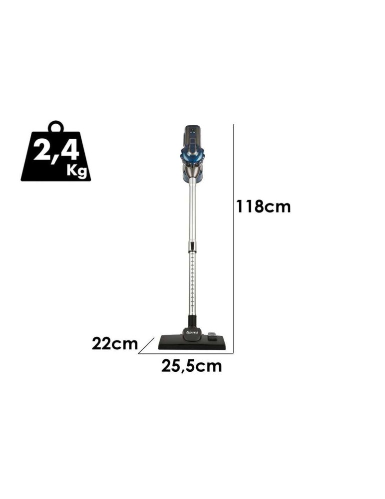 Girmi Aspirateur Balai Électrique 2 en 1 AP74-R | Megaclima.fr