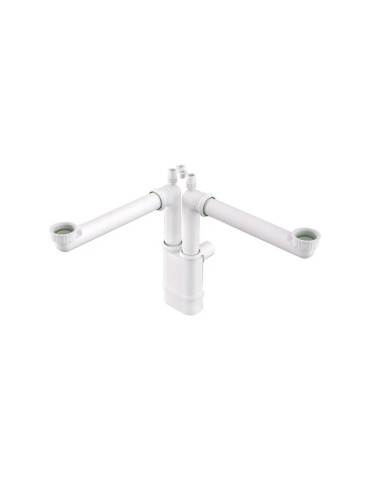 Bonomini Siphon 2 Voies Lavabo Galileo 2 Ø 40 mm | Megaclima.fr