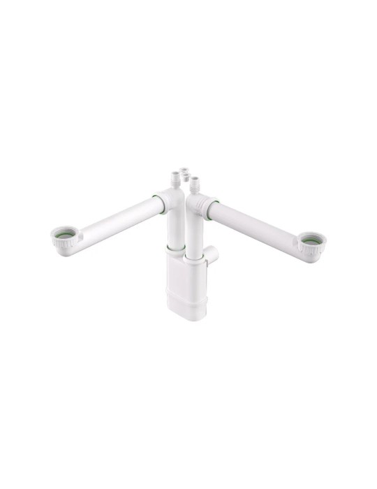 Bonomini Siphon 2 Voies Lavabo Galileo 2 Ø 40 mm | Megaclima.fr