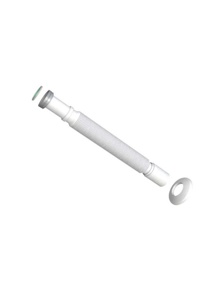 Bonomini Tube Flexible Extensible avec Rosace Ø 32 mm | Megaclima.fr