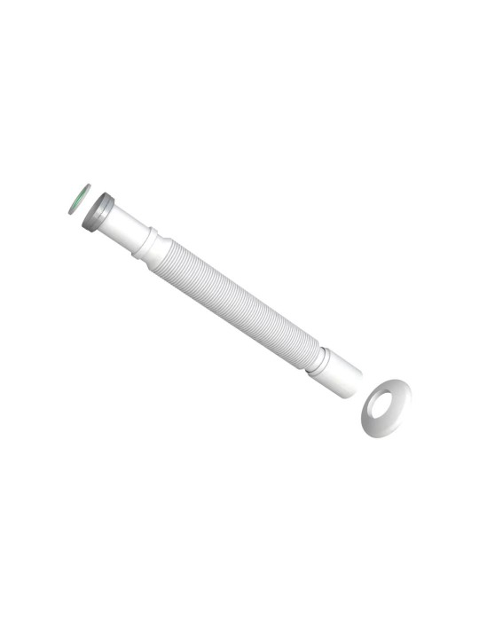Bonomini Tube Flexible Extensible avec Rosace Ø 32 mm | Megaclima.fr
