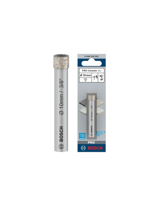 Visseuse Bosch Punta Pro Ceramic Dry Pour Perçage De Carreaux De Céramique 10x66 Mm