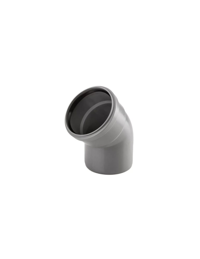 Coude Évacuation WC 45° DN125 Ed Tech 241314D | Megaclima.fr