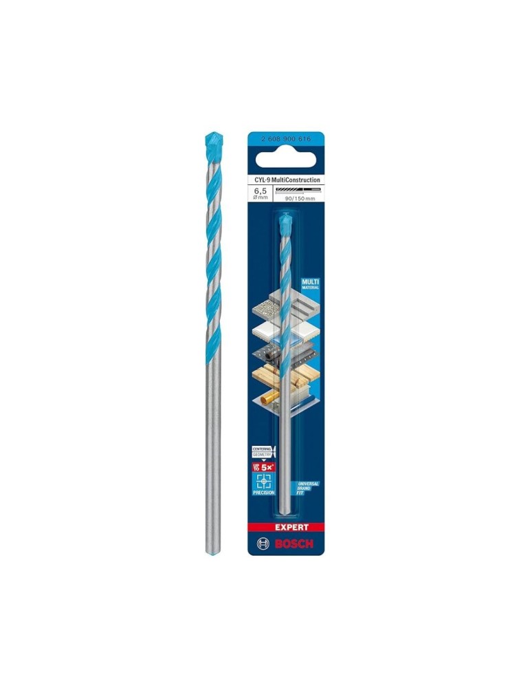 Perceuse Universelle Bosch Expert Cyl-9 Multi Construction 6,5 X 150 Mm (1 X 1 X 150 Mm)