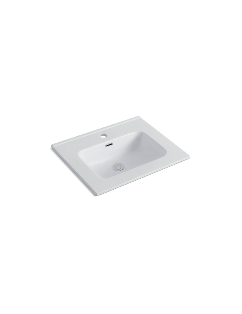 Oceano Lavabo Encastrable 61x46x18 Céramique Blanche | Megaclima.fr