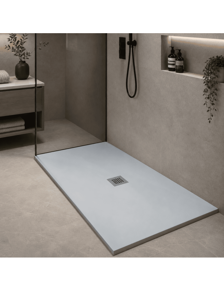 Oceano Receveur Douche Linea Plus 70x100 Granit Gris | Megaclima.fr