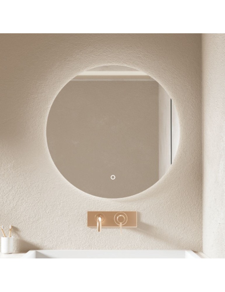 Miroir Rond Rétroéclairé LED Ocean 80 X 80 Cm Ip44 Ip65 - Cl8080b