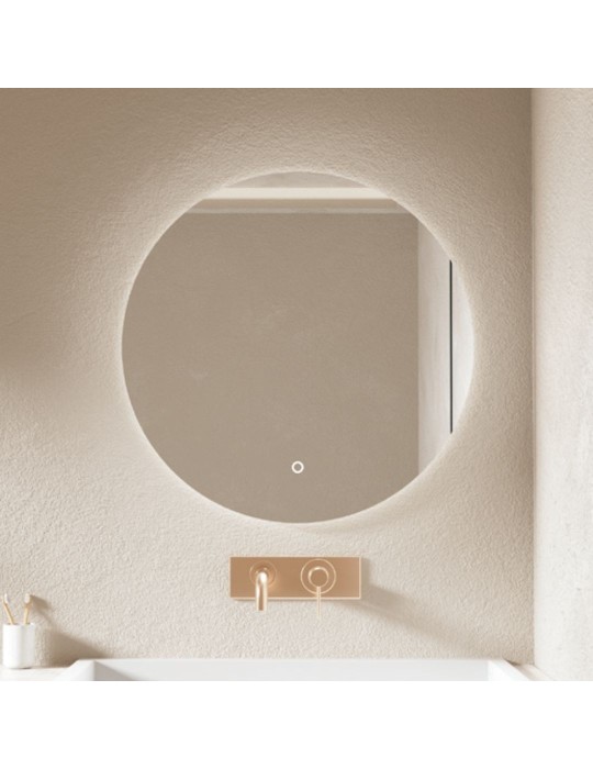 Miroir Rond Rétroéclairé LED Ocean 80 X 80 Cm Ip44 Ip65 - Cl8080b