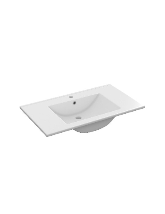 DianFlex Lavabo Encastrable 80x45 Céramique Blanche | Megaclima.fr