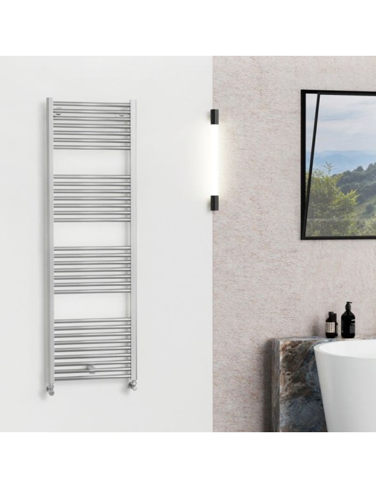 Cordivari Sèche-Serviettes Lisa 22 Silver Look 1385x450 mm Puissance Thermique 558 Watts