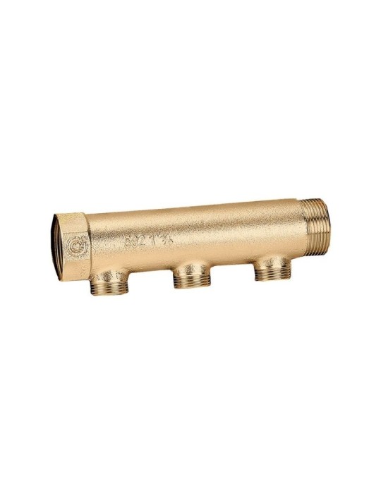 Caleffi Collecteur Isolé 1"1/2 à 2 Voies Entraxe 80 mm pour Chauffage et Réfrigération