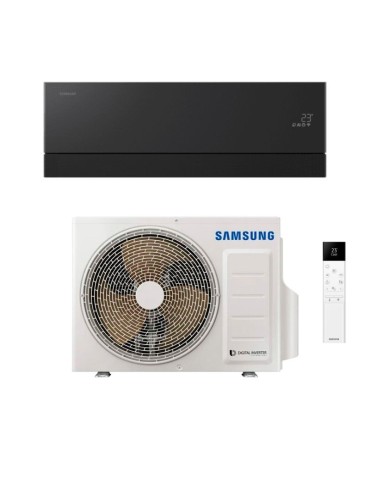 Samsung Climatiseur Mono Split WindFree Première Plus Noir 12000 BTU Inverter R32 AR70H12CAABNEU avec Wi-Fi Classe A+++