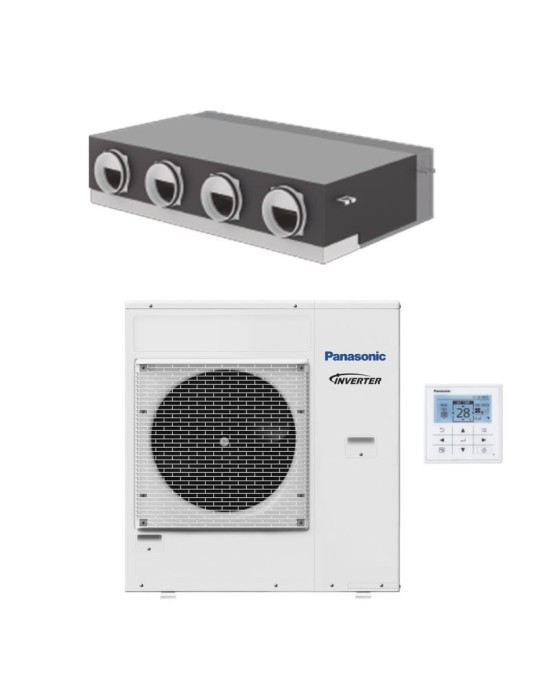Panasonic Climatiseur Monosplit Gainable PACI NX Multizone Triphasé S-7110PQ41E 24000 BTU Inverter R32 avec Wi-Fi Classe A++